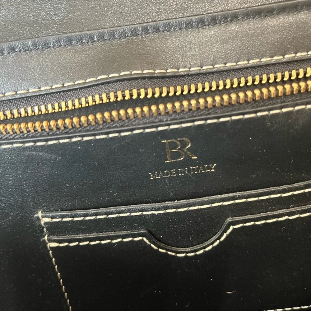 Banana Republic Gia Black Crossbody Flap Over Bag